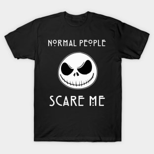 Normal People Scare Me Jack Skellington Nightmare Before Christmas Halloween T-Shirt